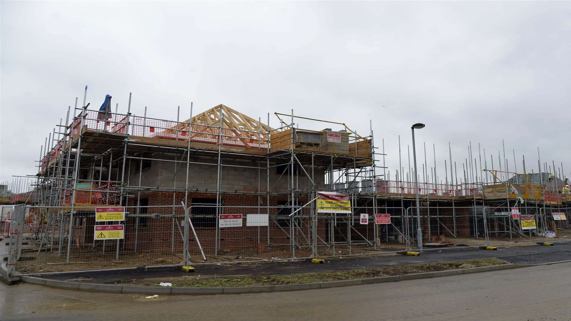 Building work underway at Archers Park, Sittingbourne's newest housing development