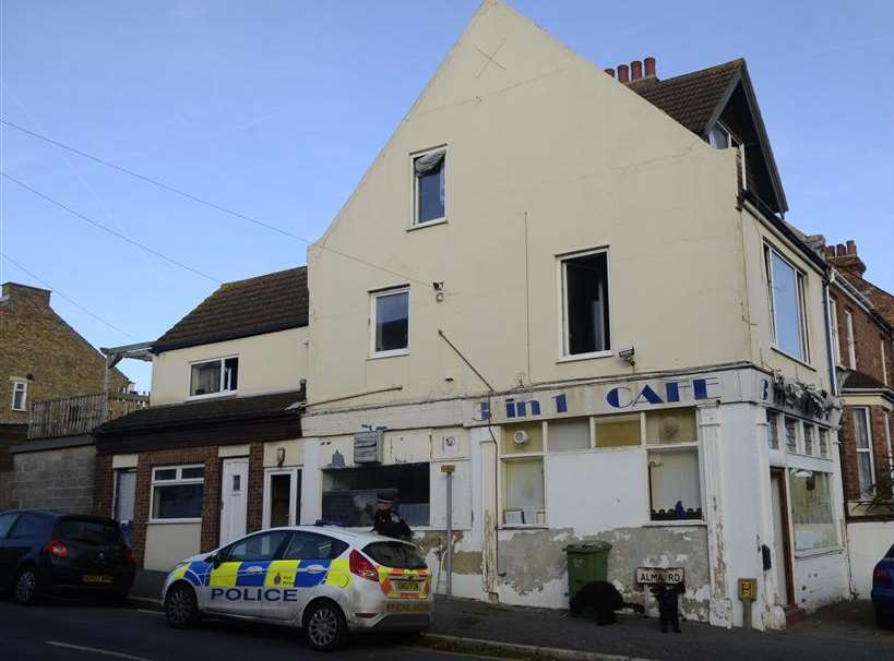 Scene of the fire in Risborough Lane