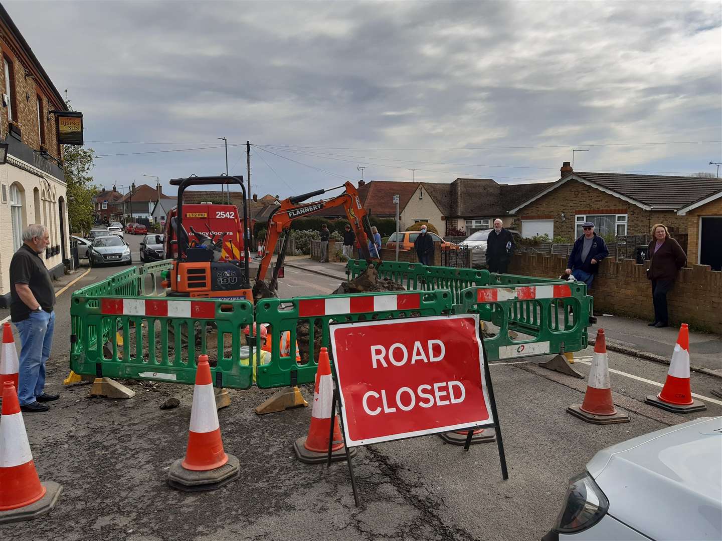 The second burst main in Reculver Road, Herne Bay, caused residents to be without water for 24 hours