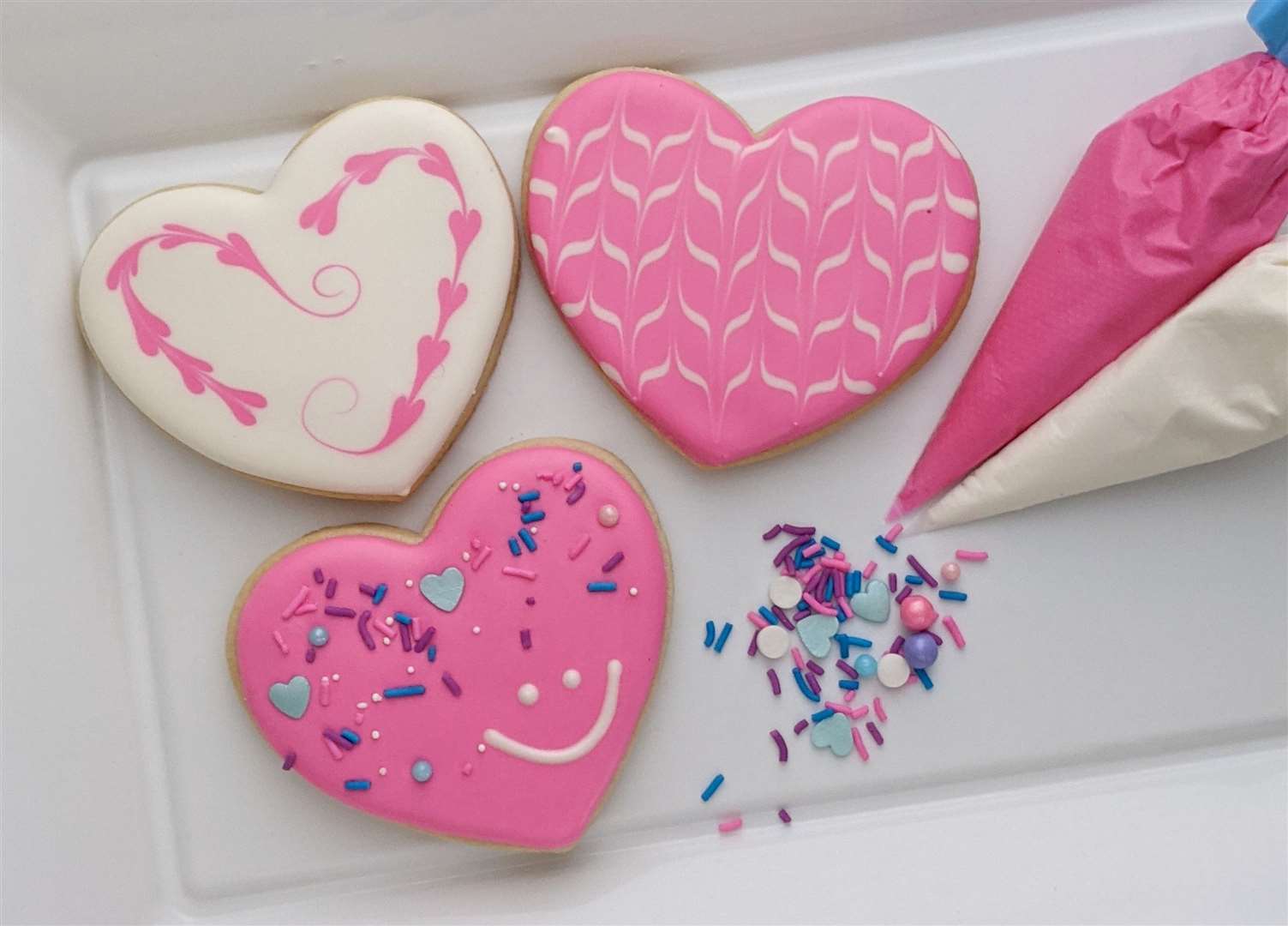 Spread the love with Valentine's Day biscuits. Picture: Macknade