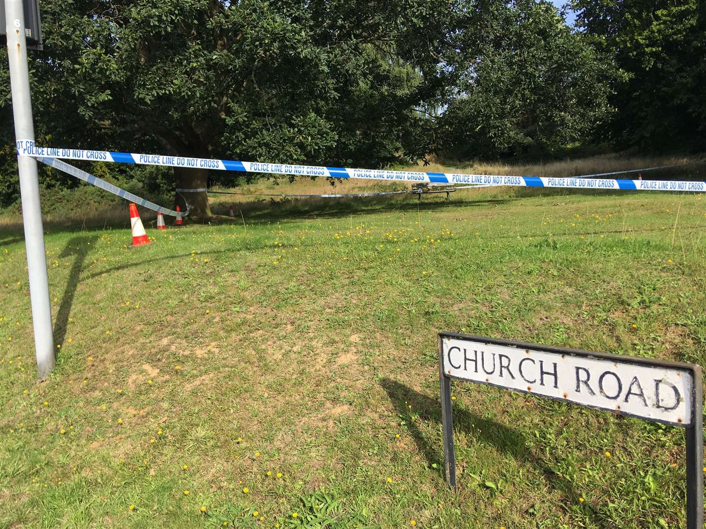 Police were in Church Road, Tunbridge Wells for several days