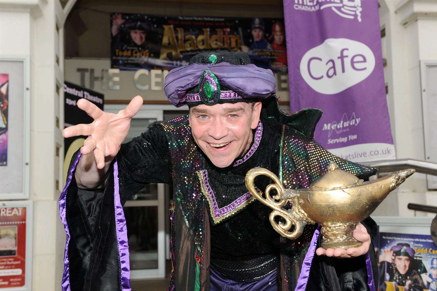Aladdin, with ex-EastEnder Todd Carty, at the Central Theatre, Chatham