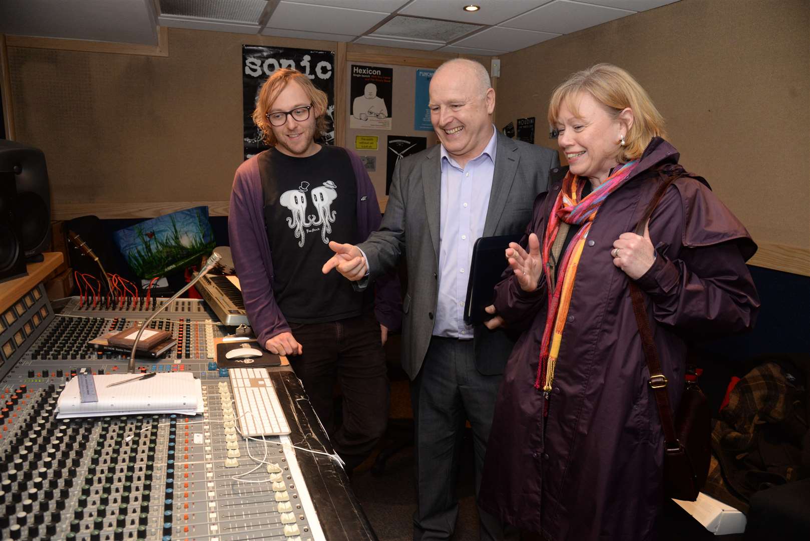 Back in 2019 the leader of the opposition in the House of Lords, Baroness Angela Smith was shown the centre's recording studio