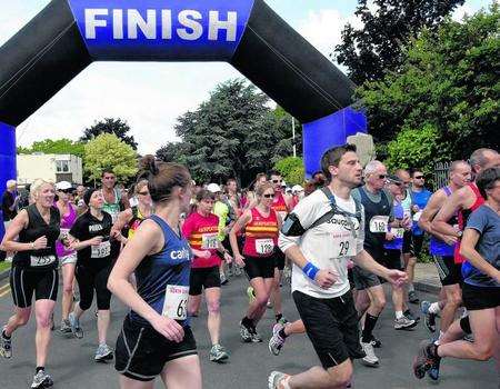 Hundreds of runners took part in the 28th annual North Downs Run.