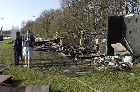 GUTTED: Players turned up for training last week to find this scene. Picture: JIM RANTELL