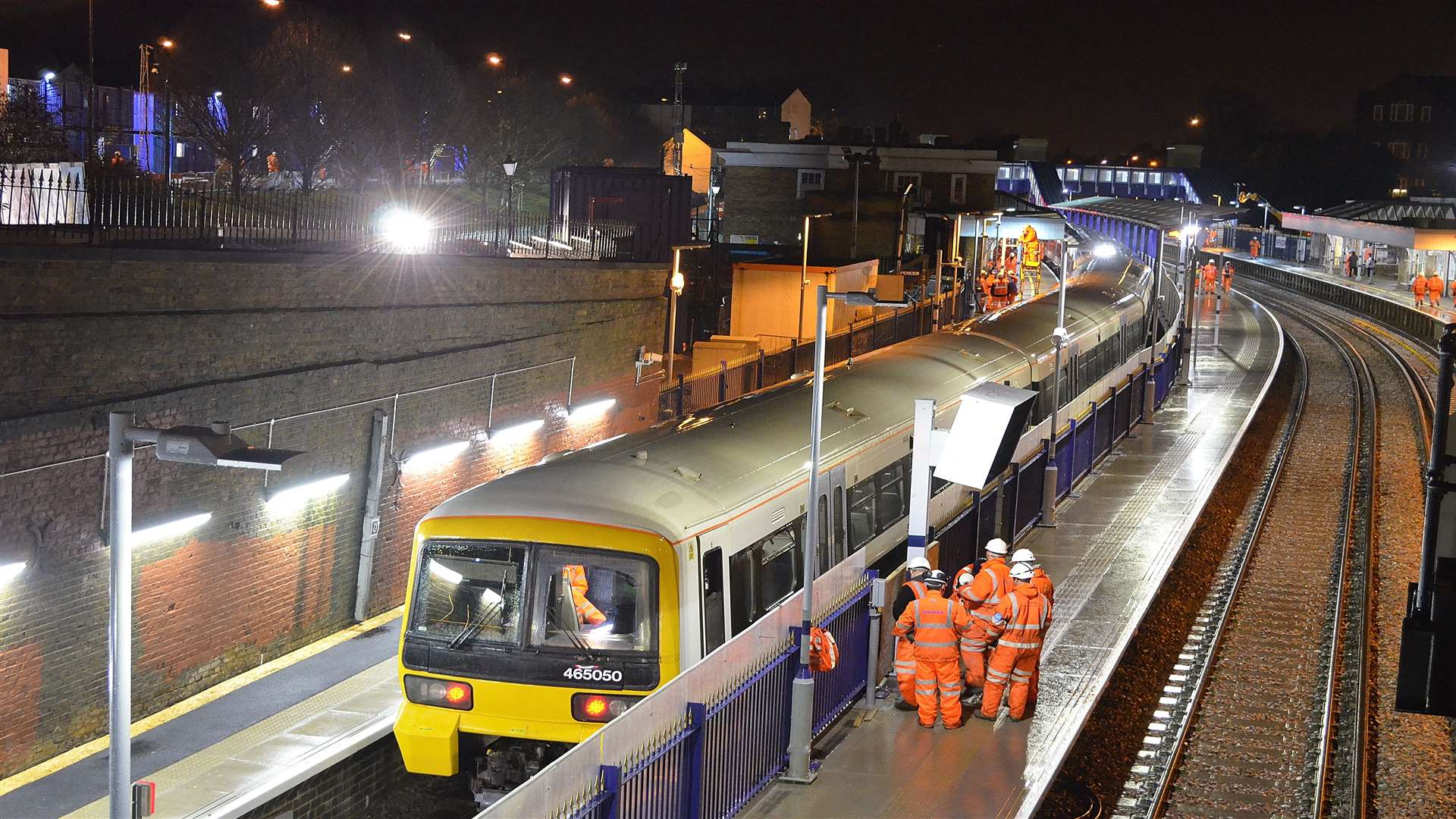 The station was closed for 15 days over the Christmas period so that a new platform could be installed. Picture: Jason Arthur