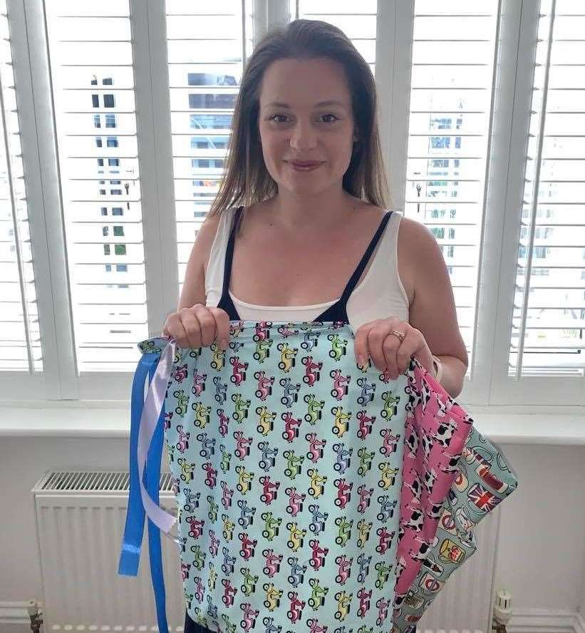 Penny Lee has made almost 400 scrubs bags for NHS workers to put their contaminated uniforms in