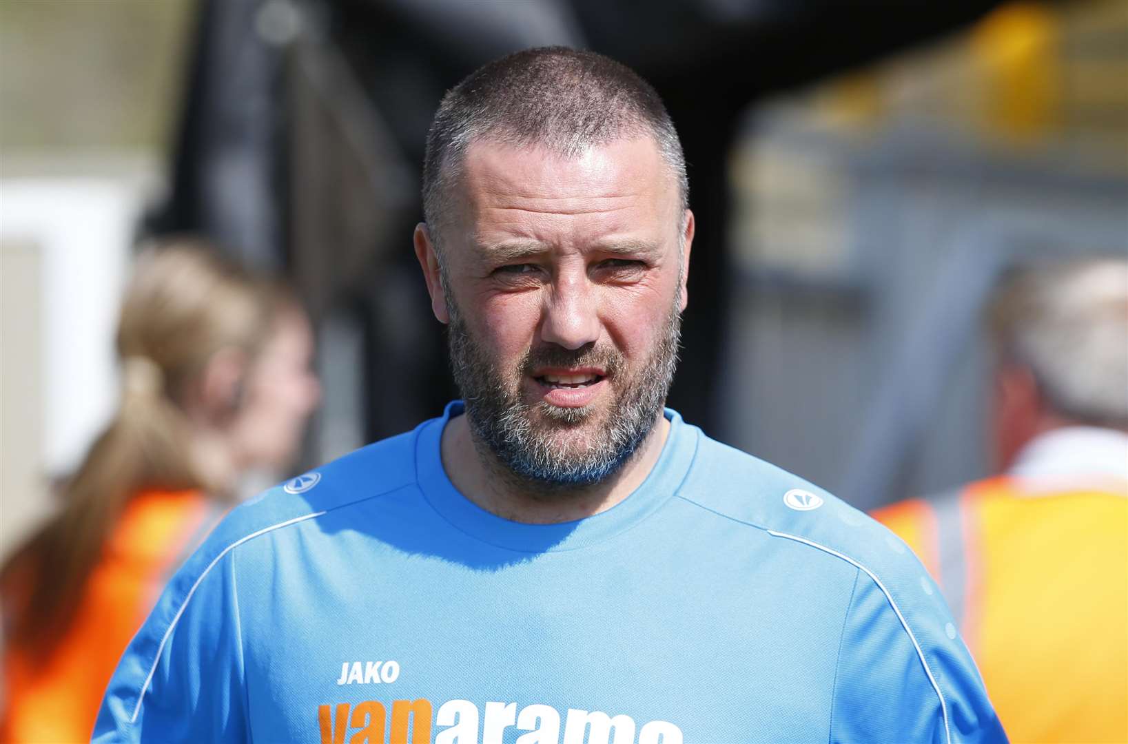 Jay Saunders and Maidstone start the season against Hartlepool Picture: Andy Jones
