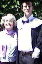 Sheena Rowen with her son James on his graduation day