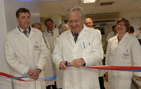 Lord Carter of Coles opens the new pathology laboratory at William Harvey Hospital. Picture: GARY BROWNE