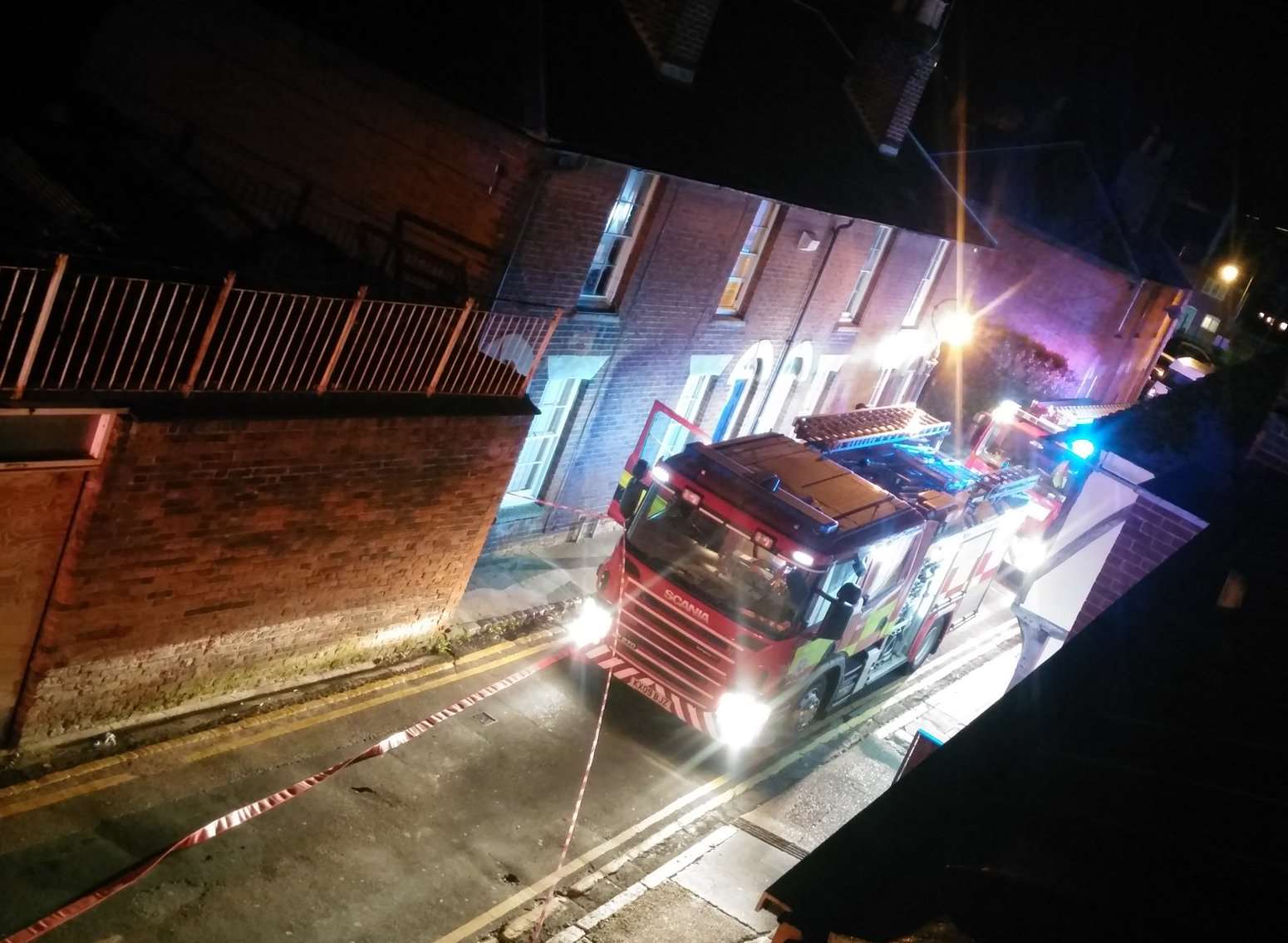 Emergency services at the scene. Picture: Mike Laraman