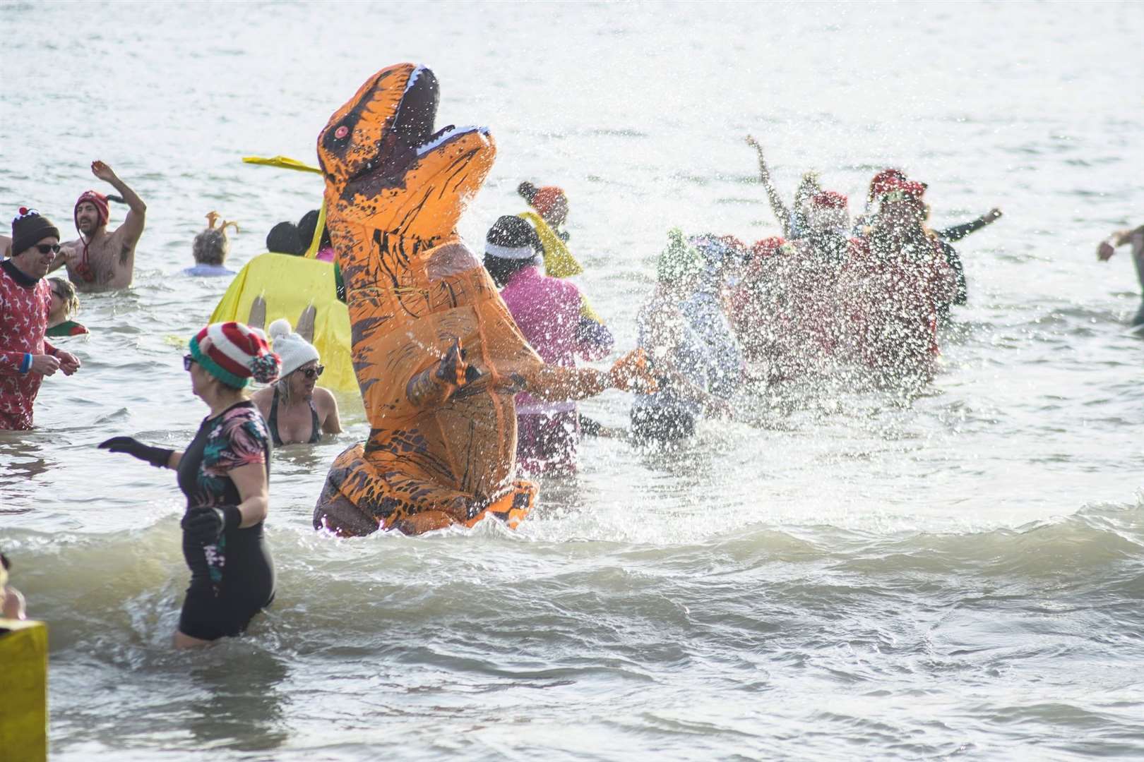 Folkestone Boxing Day Dip 2023. Picture: Shaun Ranger/Folkestone, Hythe and District Lions Club