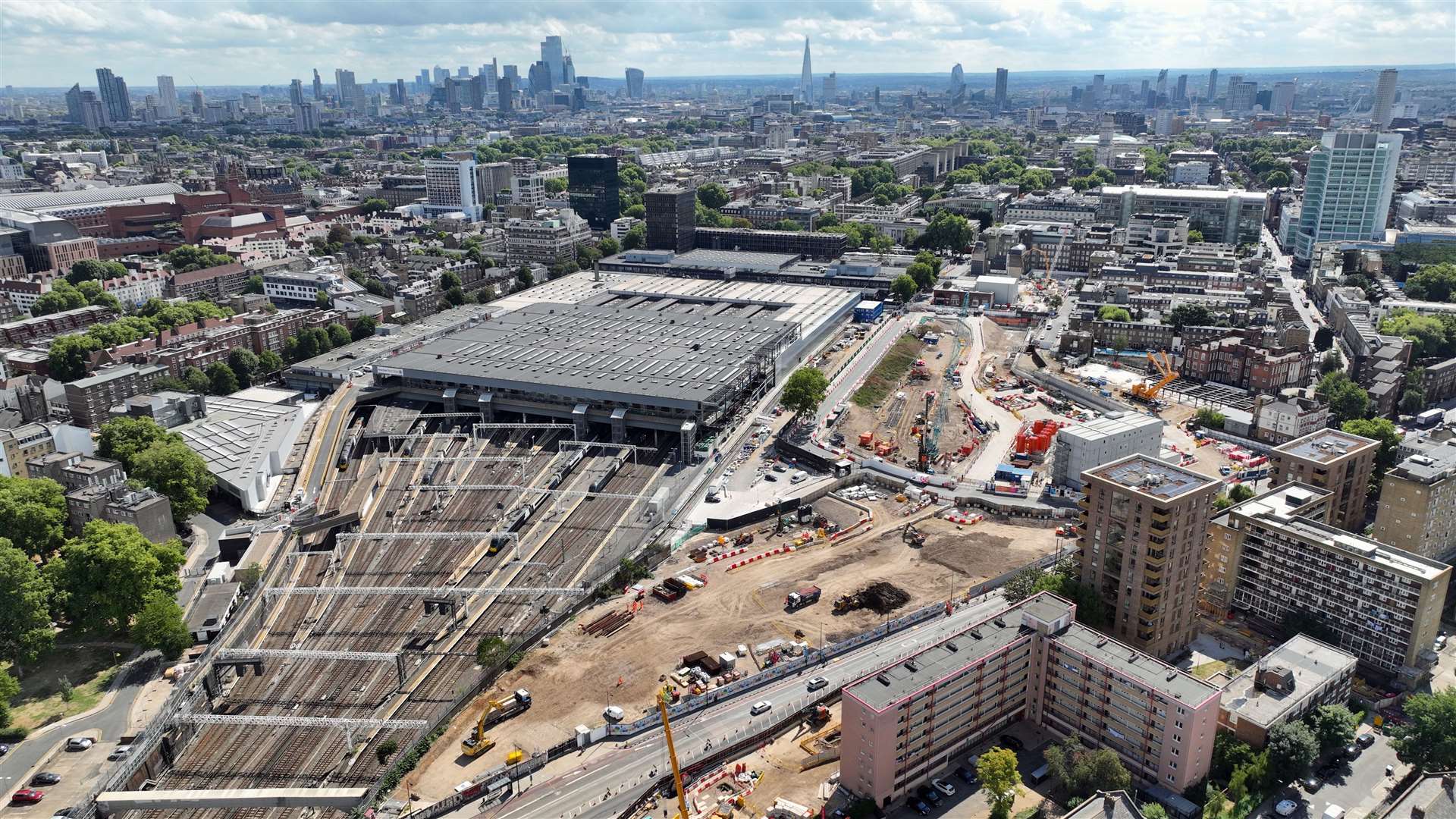 HS2 work at Euston has been paused (HS2/PA)