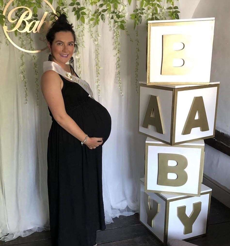 Soon-to-be mum-of-four Jodie Smith at a baby shower on Saturday, June 29