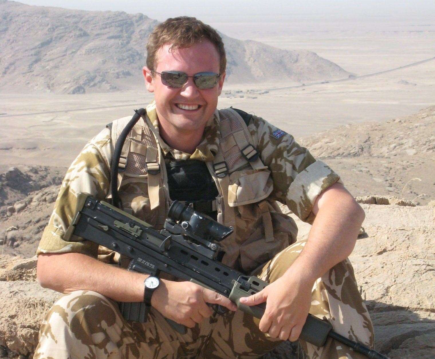 Tom Tugendhat during his time serving with the Royal Marines as an intelligence officer