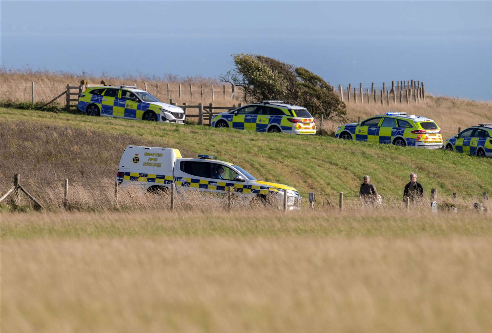 A large selection of vehicles are at the cliff edge. Picture: Stuart Brock Photography