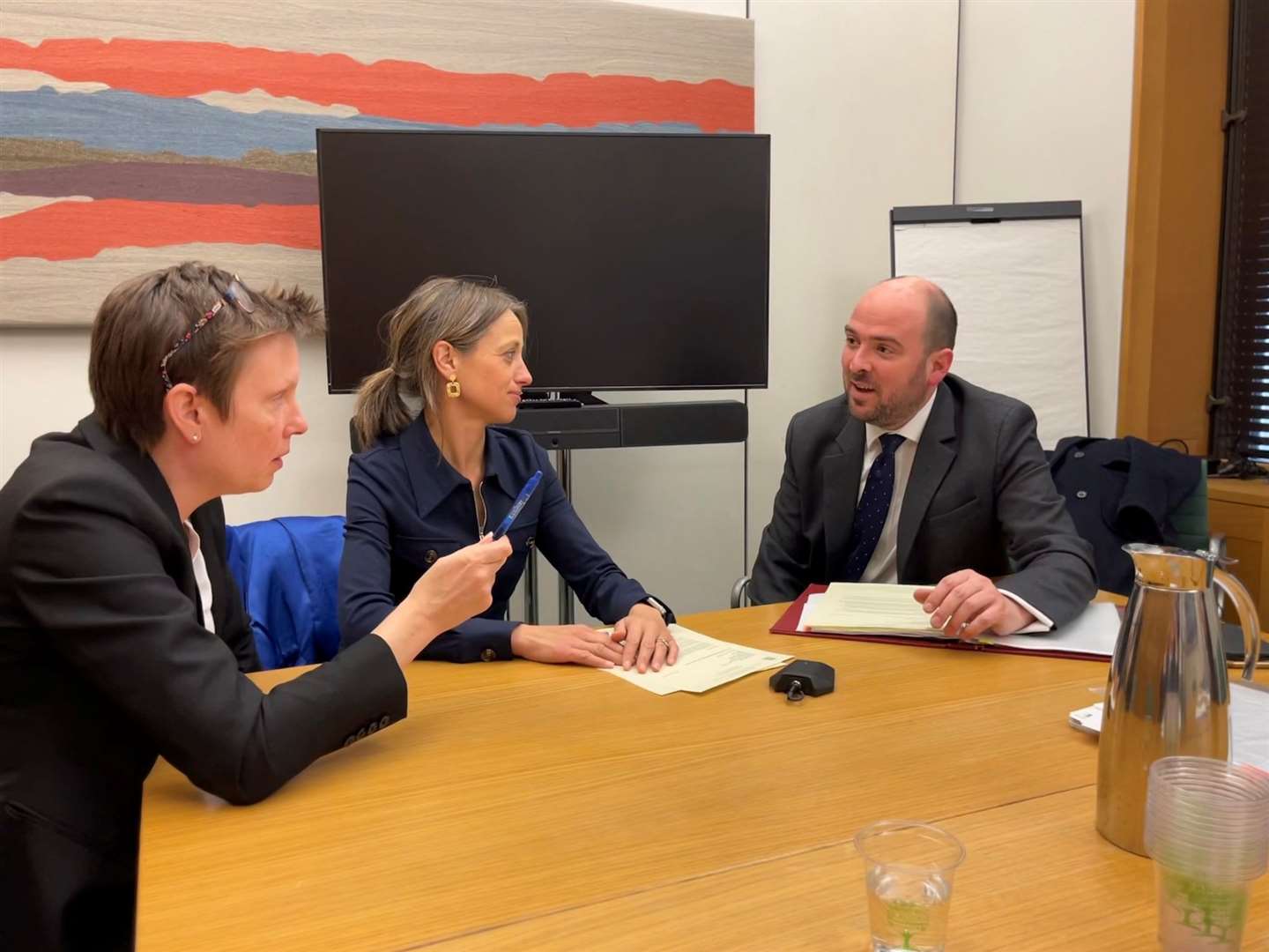 MPs Tracey Crouch and Helen Whately met with roads minister Richard Holden. Picture: Helen Whately