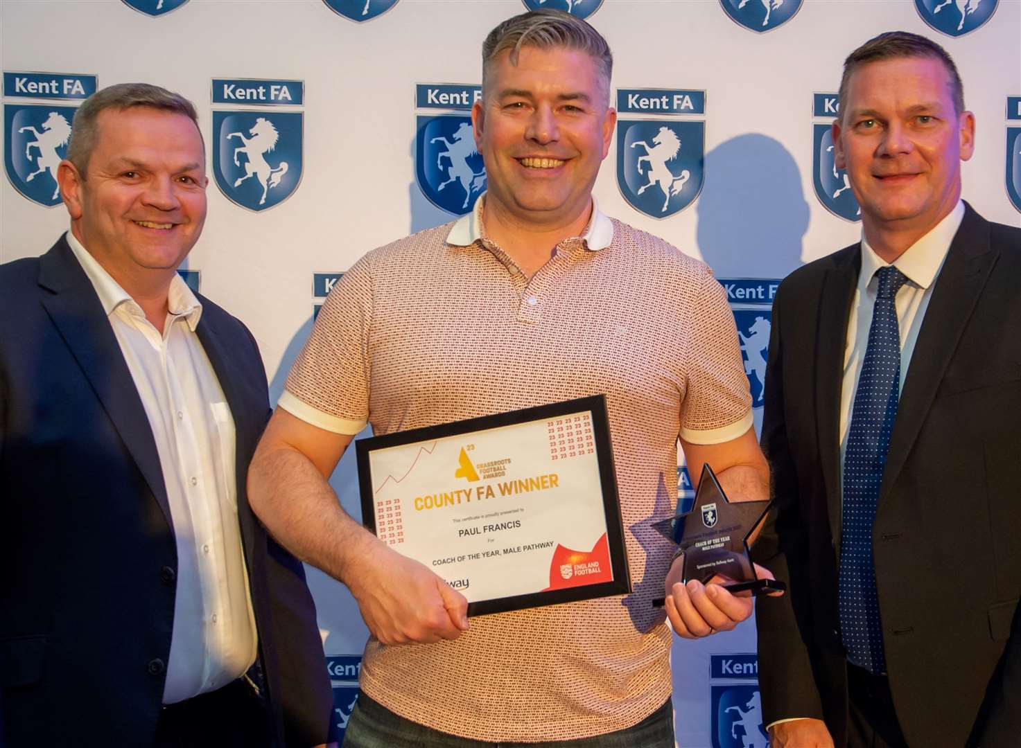 Paul Francis, of Anchorians, won the male pathway Coach of the Year. Picture: Ian Scammell