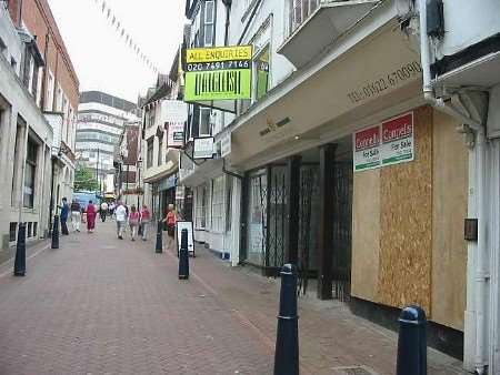 The site of the proposed table dancing venue in Maidstone town centre