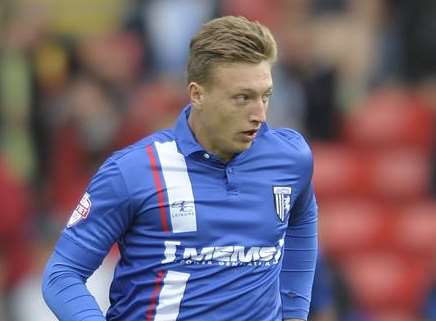Forward Luke Norris in action for Gillingham Picture: Barry Goodwin