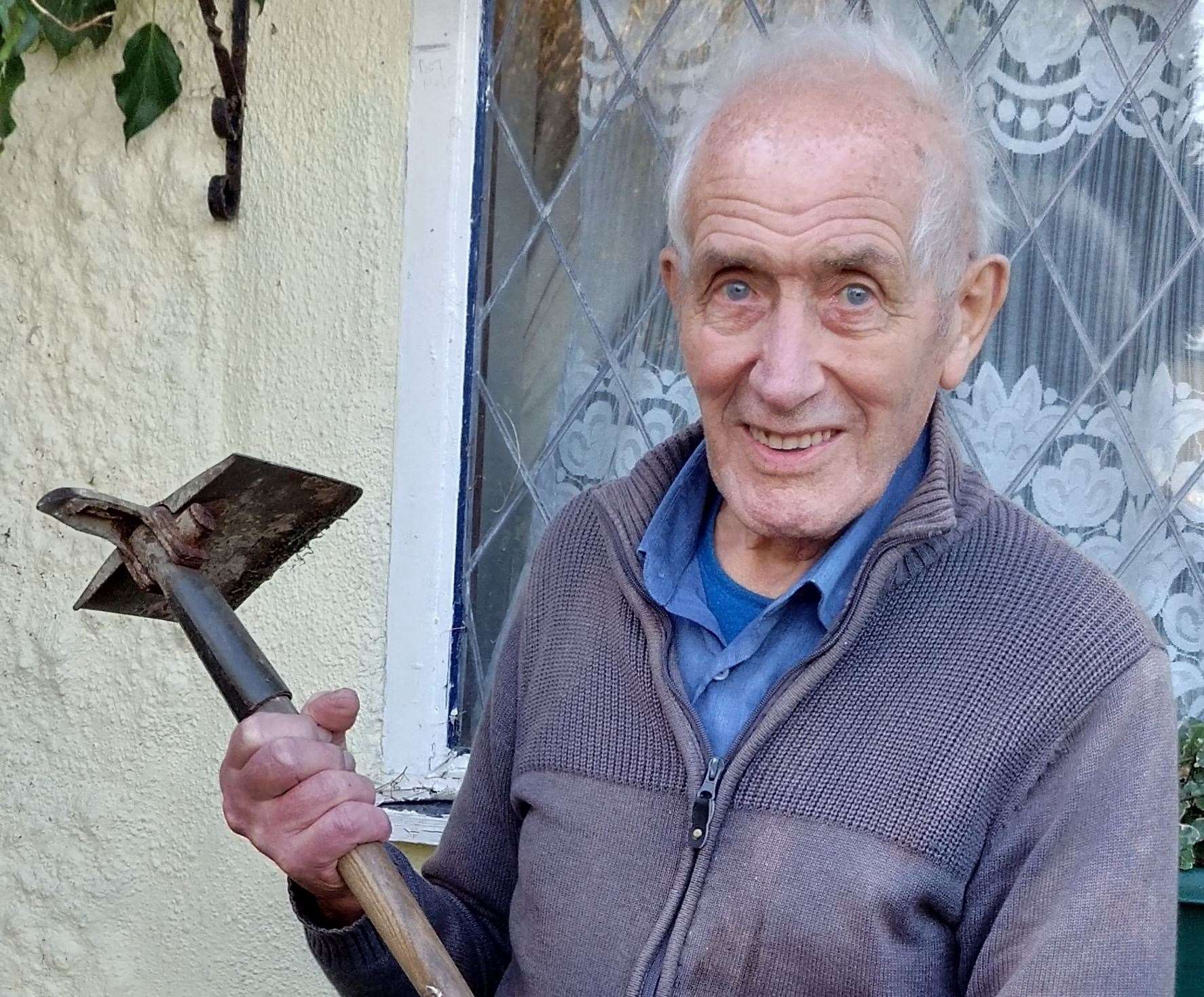 Alfred Eyles saw off a burglar from his home in Herne Bay