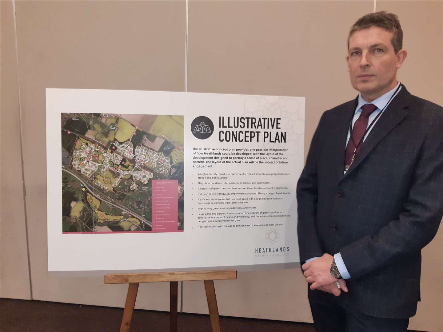 William Cornall, Maidstone council's director of regeneration and place, at Sunday's consultation event