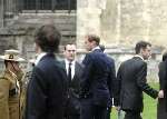 Prince William kept a low profile at the funeral. Picture: CHRIS DAVEY