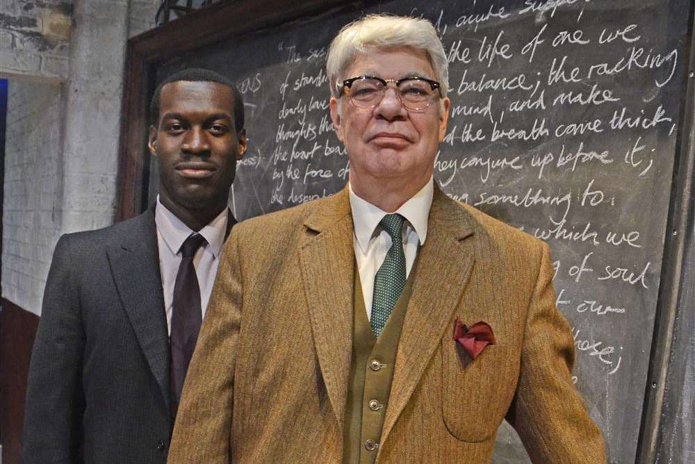 Ansu Kabia and Matthew Kelly, appearing in To Sir, With Love in Dartford's Orchard Theatre