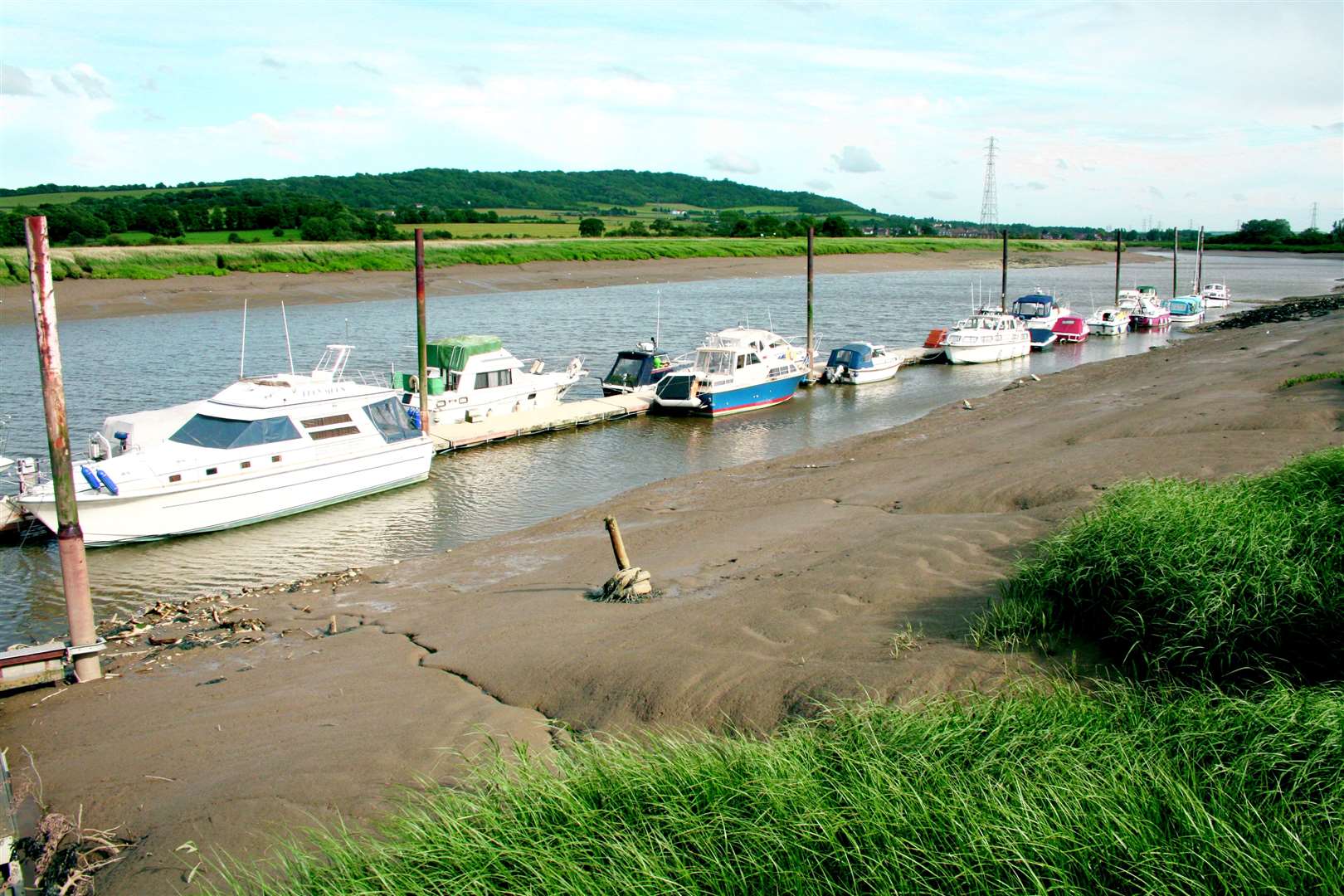 Elmhaven Marina, Rochester Road, Halling. Stock picture