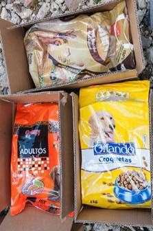 The drugs were hidden in dog biscuit bags