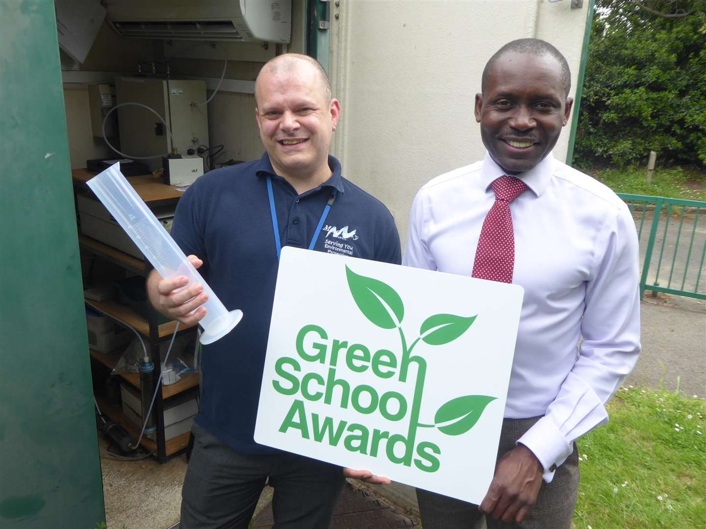 Stuart Steed and James Williams of Medway Council which is leading the Clean Air for Schools initiative and supporting the Green School Awards. (2380730)