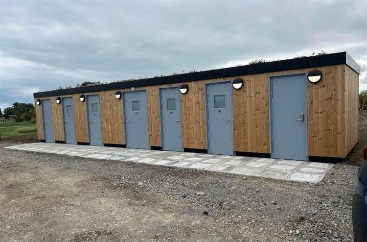 Barton's Point had a new toilet block installed after months without one. Picture: Elliott Jayes