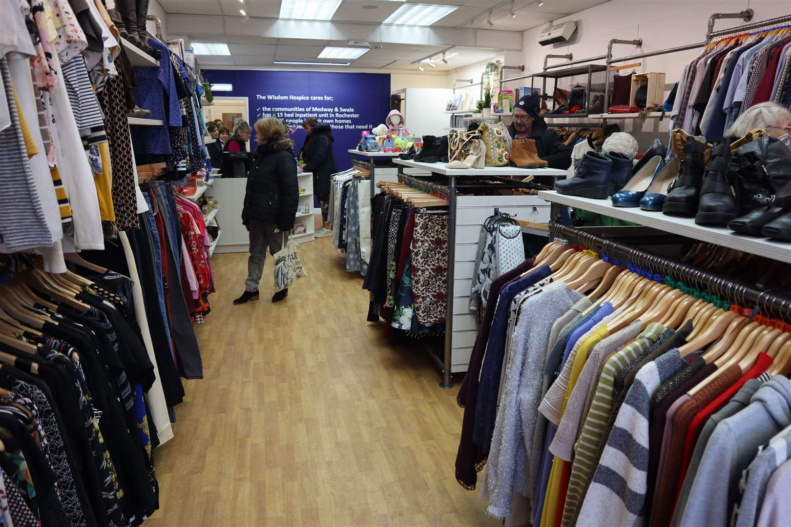Inside the new Wisdom Hospice charity shop in Sheerness High Street