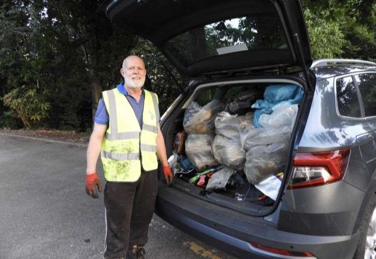 Steve Ward started litter picking during lockdown with his wife
