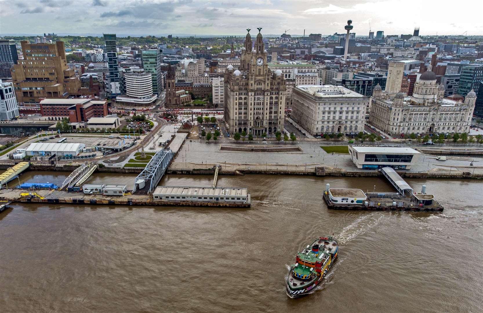 Sam somehow managed to cross the Mersey (Peter Byrne/PA)