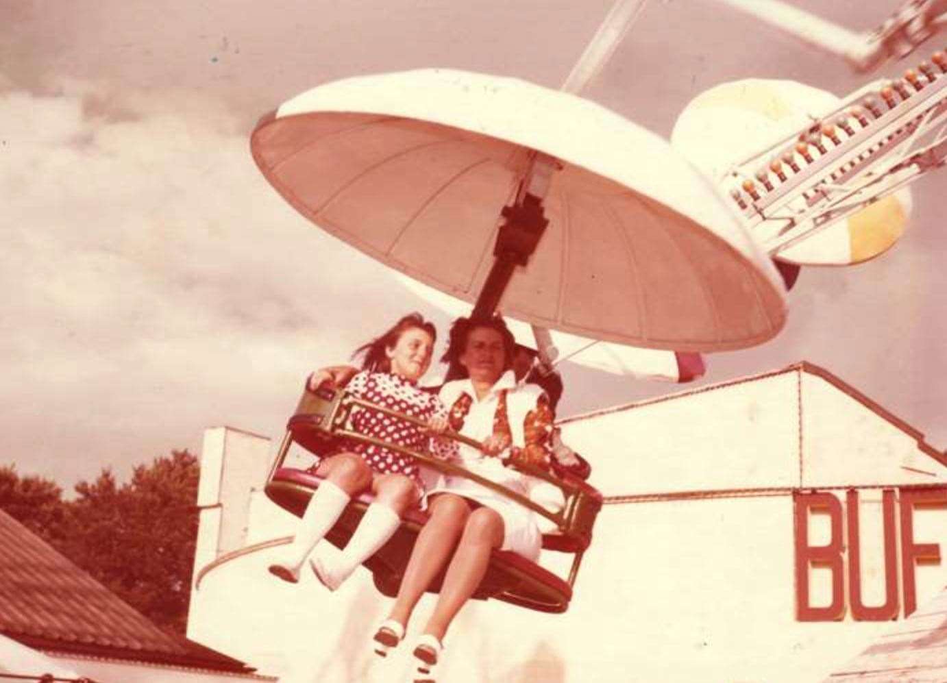 The paratrooper ride, from the 1970s. Picture: John Hutchinson Collection courtesy of the Dreamland Trust.
