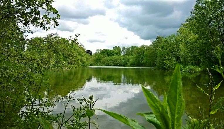 Hothfield Lakes, near Ashford, where Environment Agency fisheries officers caught two men fishing without licences
