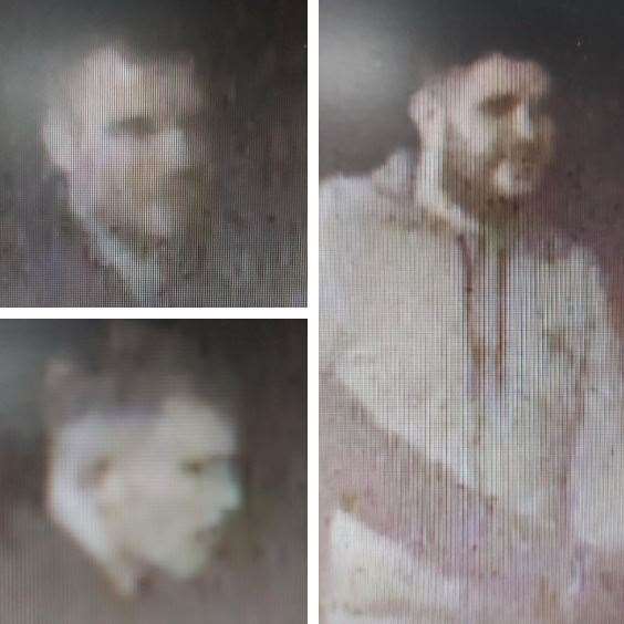 Police want to speak to these men after a man had a 'glass or bottle' thrown at his head in Tunbridge Wells. Picture: Kent Police