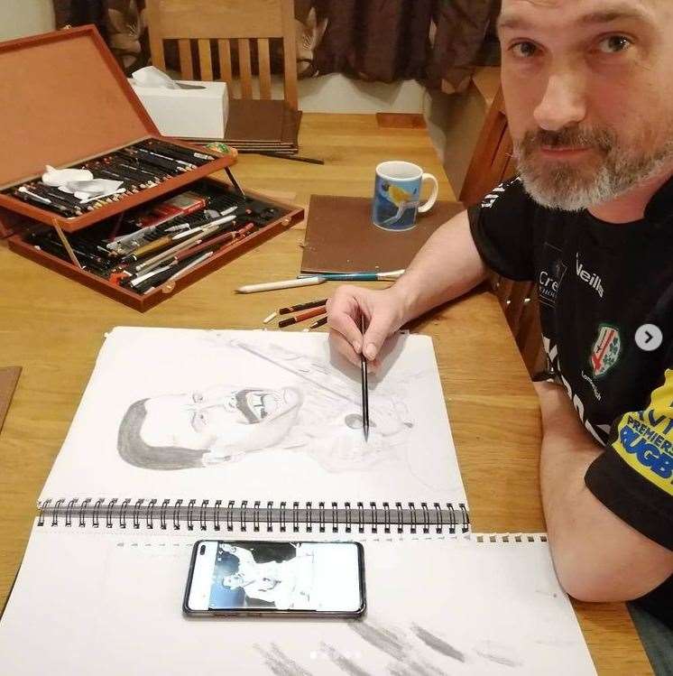 Brian Holmes followed the drawing tutorial two years ago