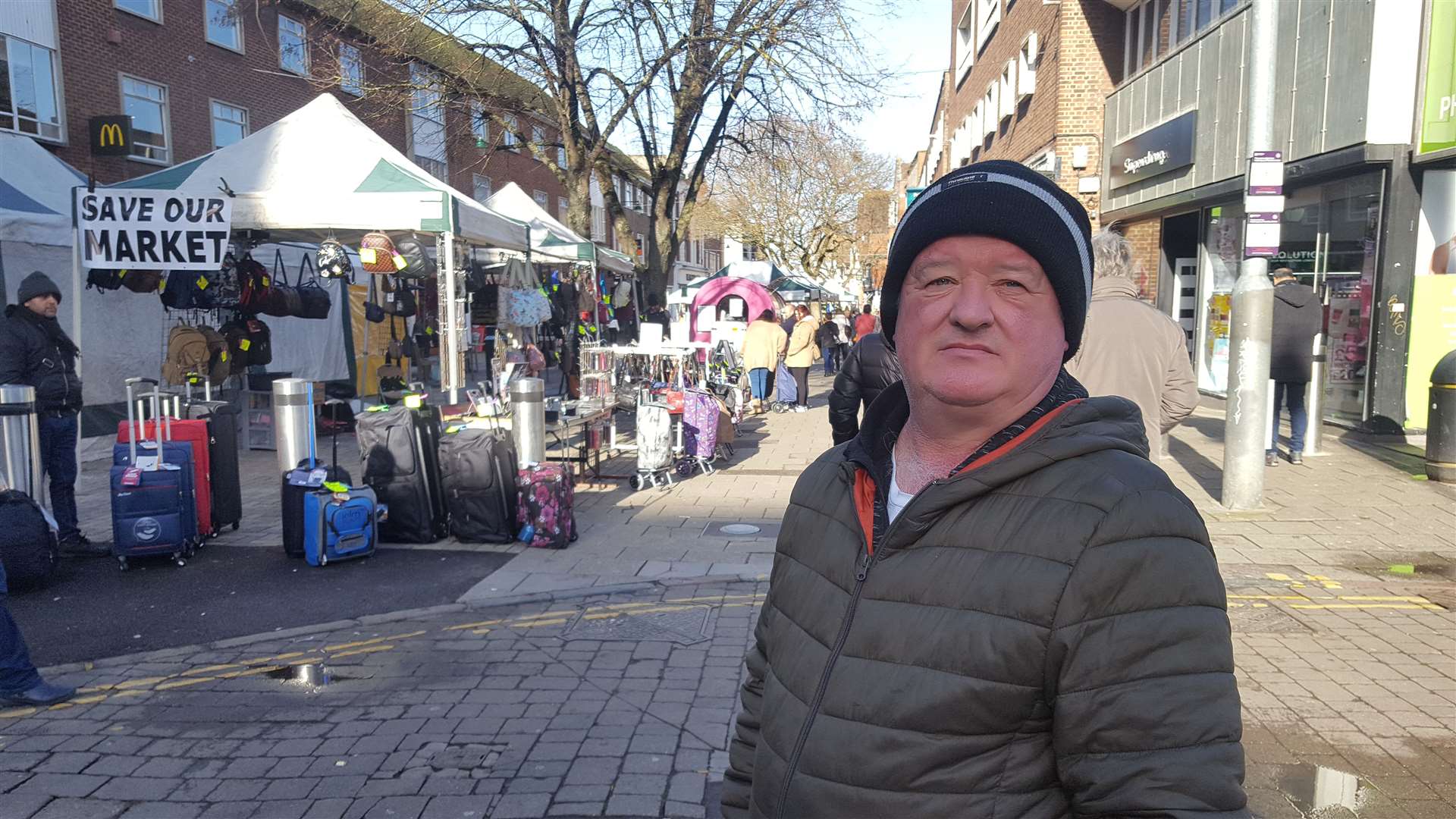 Canterbury Market Traders' Association chairman Steve Bamber