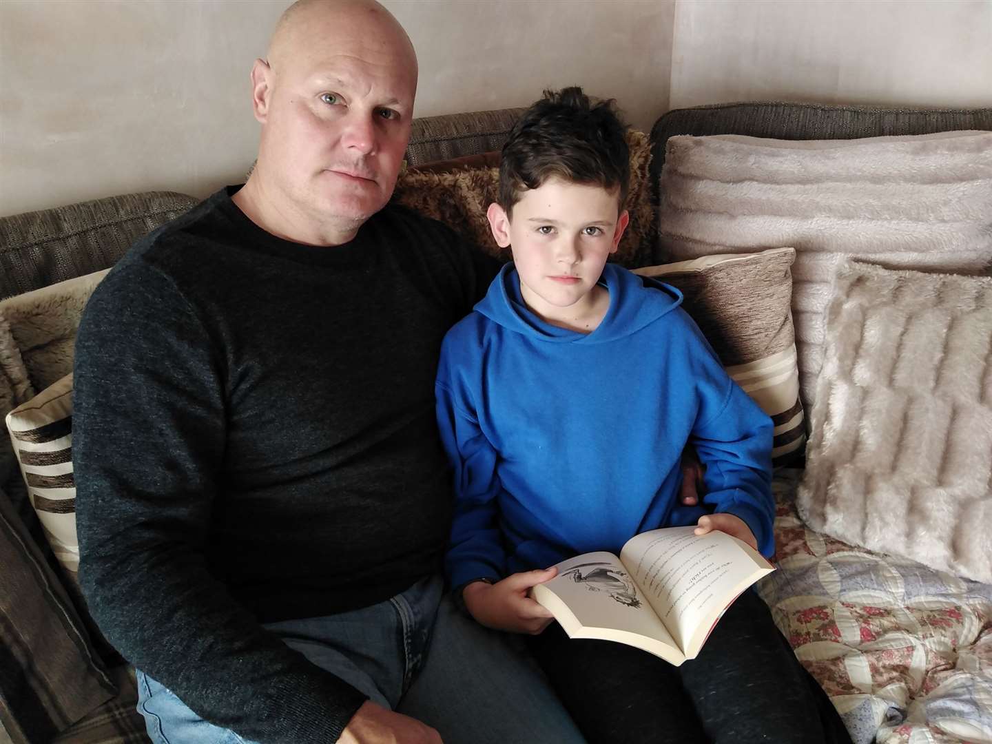 Dad Stephen McKeown and son Max McKeown, 11, of Birling Avenue, Bearsted, Maidstone, could not get a space at their local secondary school. Picture: Stephen McKeown Stephen McKeown