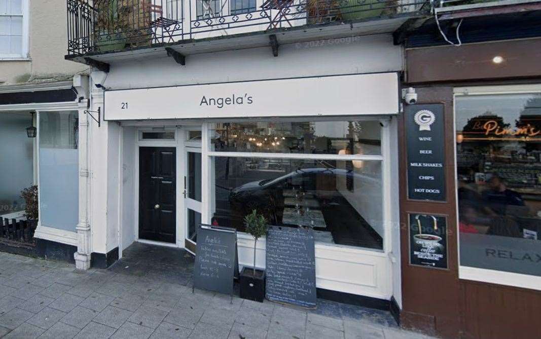 Angela's is found on the seafront in Margate. Picture: Google