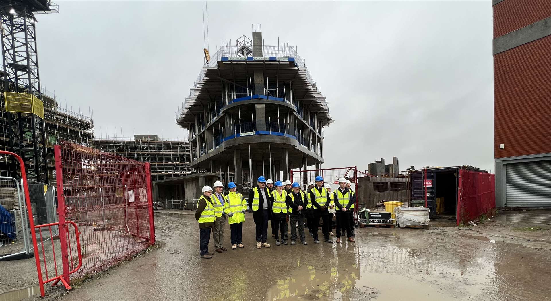 An event was held at Medway Council's Chatham Waterfront development to mark its progress