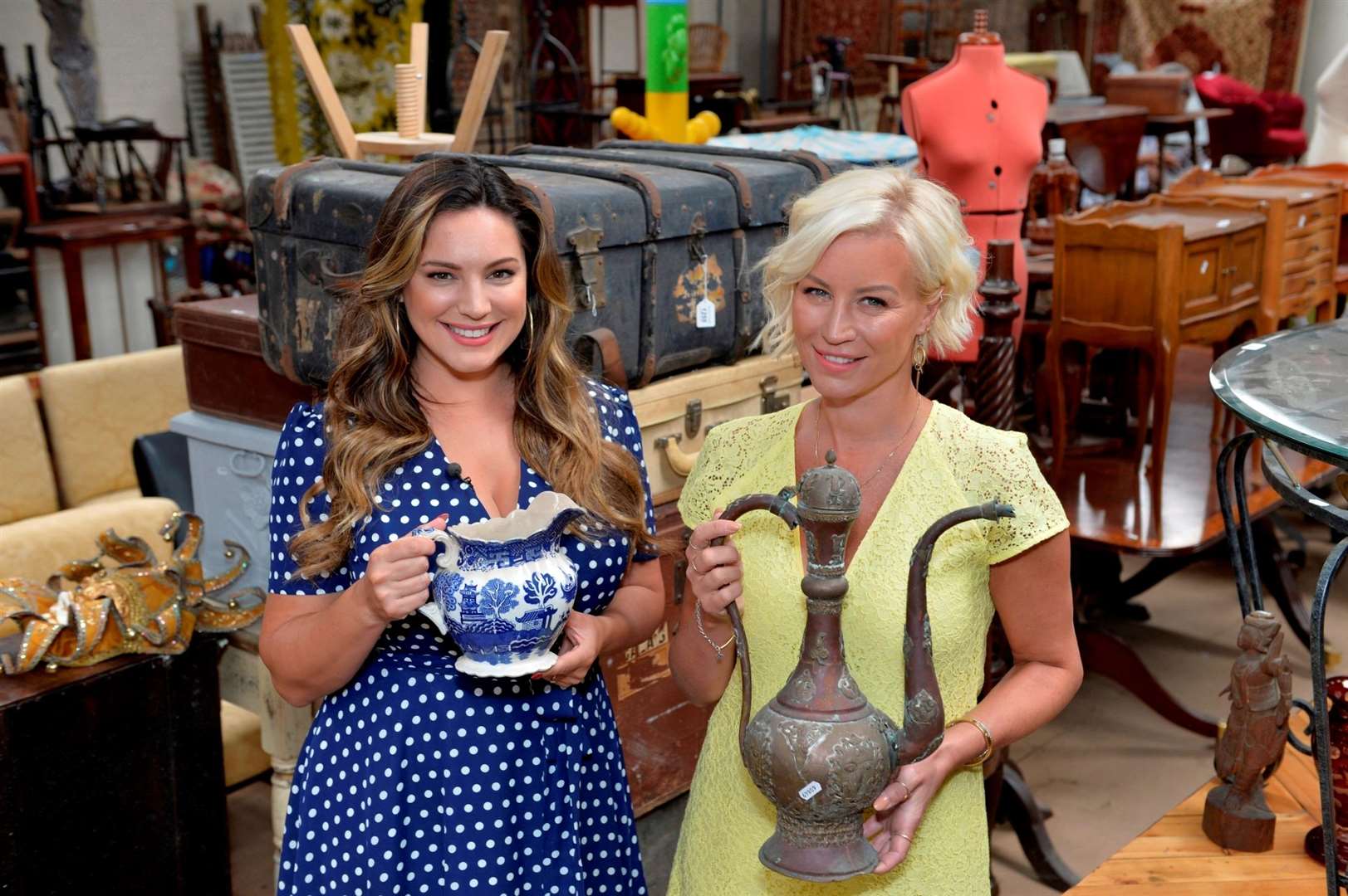 Celebrity Antiques Roadtrip features Kelly Brook and Denise Van Outen