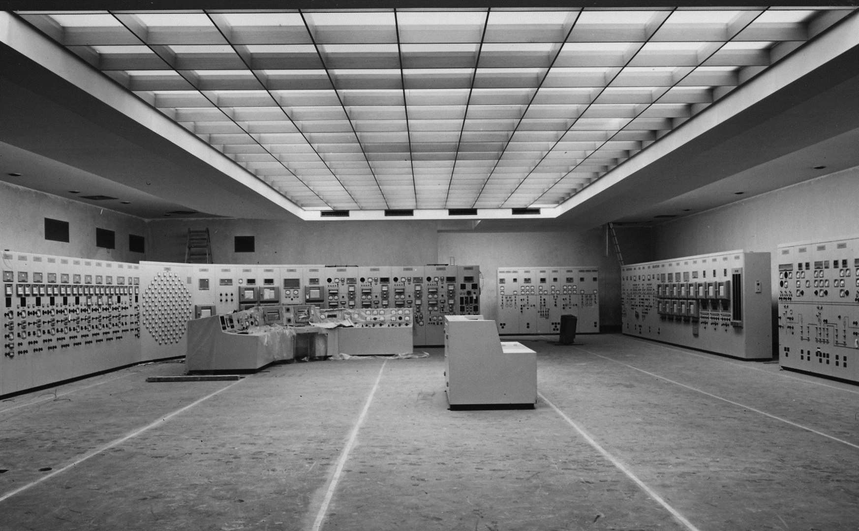 The central control room at Dungeness A nuclear power station in 1964