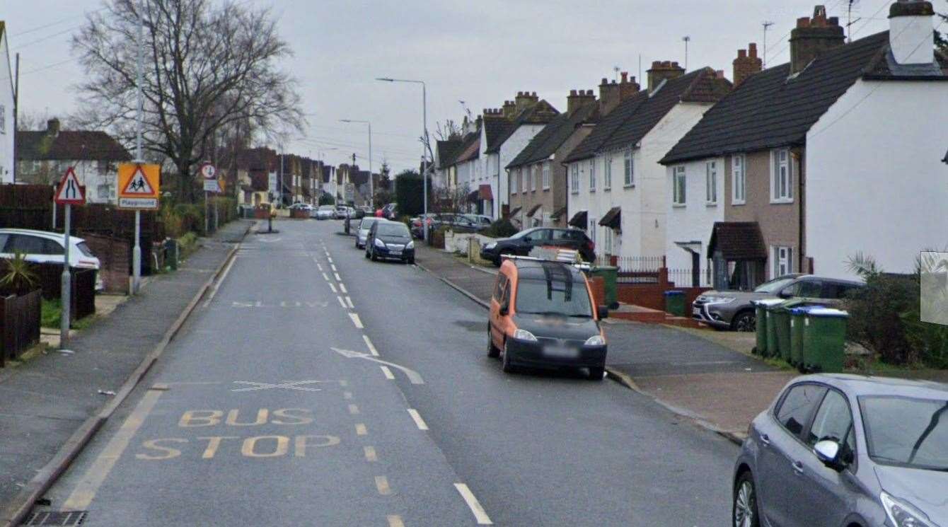 The incident happened in Crayford Way, Crayford. Picture: Google
