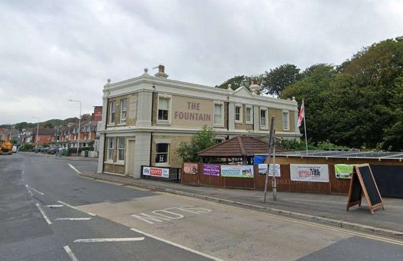 The fight had spilled into the car park and beer garden at the pub in Seabrook. Picture: Google