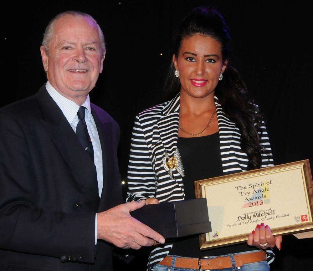 Enya (Dolly) Mitchell at the Spirit of Tryangle Awards