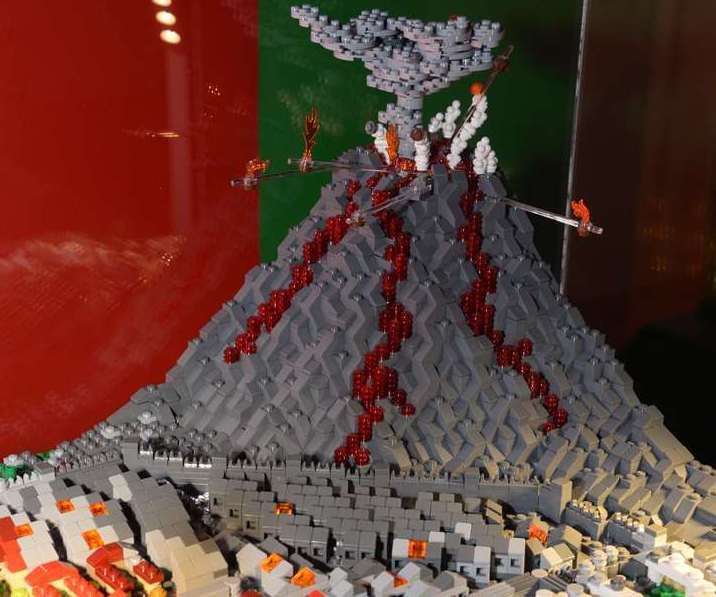 The Destruction of Pompeii was also on view at a previous LEGO festival. Picture: Chris Davey