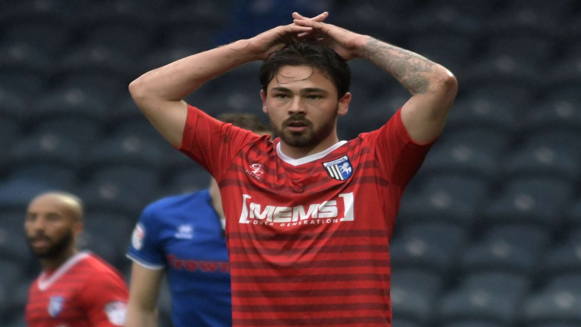 Frustration for Bradley Dack Picture: Barry Goodwin